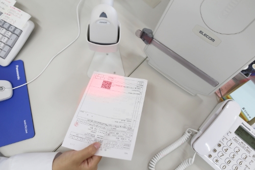 ＱＲコード処方せん入力・薬袋発行機
